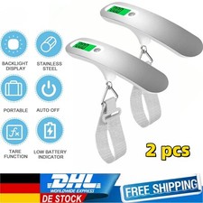 2pcs Digitale Kofferwaage Reisewaage 10g bis50kg elektronische gepäck Hängewaage