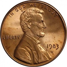 Münze Vereinigte Staaten USA 1 Cent 1983 Lincoln Cent