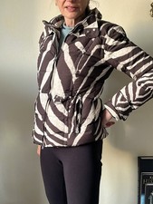 Bogner Winterjacke Zebramuster Warm Gefüttert Gr. 38