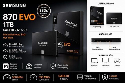 Samsung 870 evo 1tb - 870, iii