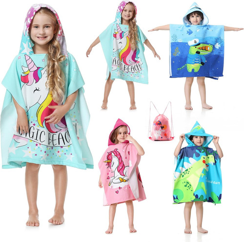 Kinder badeponcho mit kapuze