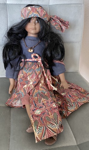 Vintage porzellankopfpuppe - vintage,