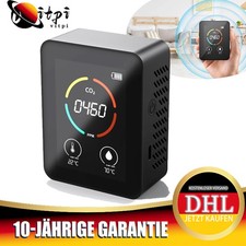 CO2 Melder Messgerät Kohlendioxidmessung PPM mit Temperatur Luftfeuchtigkeit