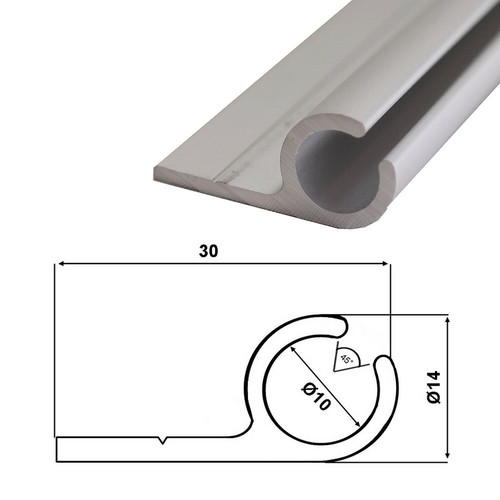 Kederschiene 30 m - (6€/m),