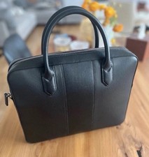 BALLY Businesstasche genarbtes Kalbsleder schwarz 20 cm gebraucht