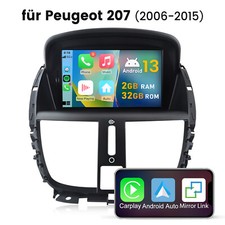 Für Peugeot 207 2006-2015 7'' CarPlay Android Autoradio GPS Navi WIFI FM/RDS SWC