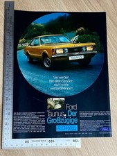 Ford Taunus Der Großzügige Oldtimer Original Vintage Werbung 1970 Reklame advert