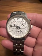 Tissot PRC 200 Chonograph Quarz Weiß Ziffernblatt T461 Swiss HERREN Voll Arbeit