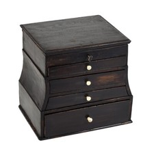 Antike Miniatur Kommode ehem. Uhrmacher Schubladenschrank formschön & dekorativ