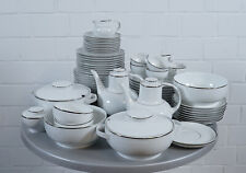 Arzberg 321 Porzellan Weiß mit Silberrand verschiedene Teile