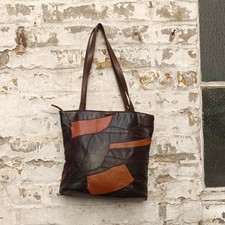 Vintage patchwork leder - vintage,