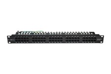 Synergy 21 ISDN Patchfeld Patchpanel 50 Ports 19 Zoll Cat3 ISDN schwarz