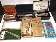 6 alte Rasierhobel /Rasierer 