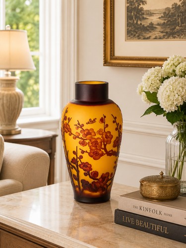 Vase gallé stil aus - im,