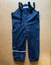 CareTec Regenhose für Kinder | Gr. 116 | dunkelblau | Matschhose Überziehhose