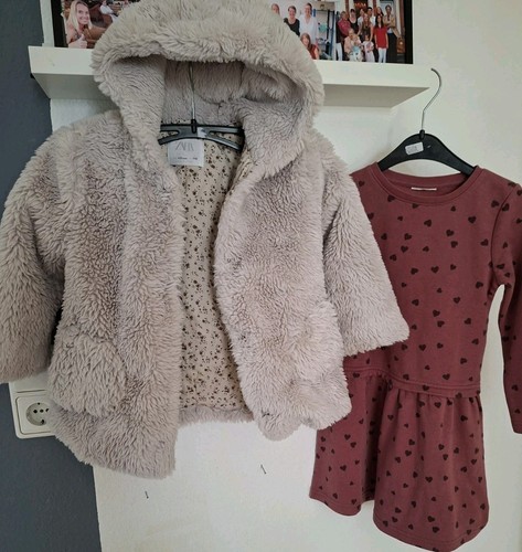 Kleid zara teddyjacke - h&m,