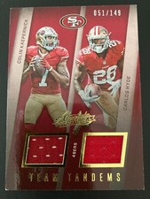 2016 Panini Absolute Team Tandems Materials Colin Kaepernick /Carlos Hyde ed/149