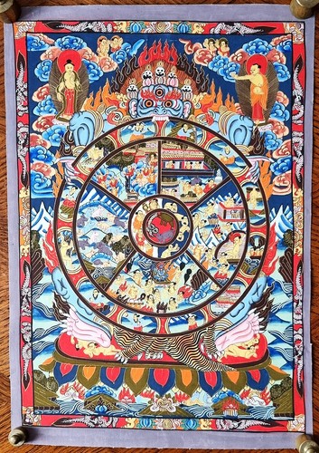 Schöner feiner thangka - schöner,