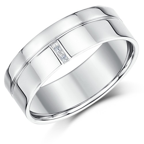 Palladium diamant ring - diamant,