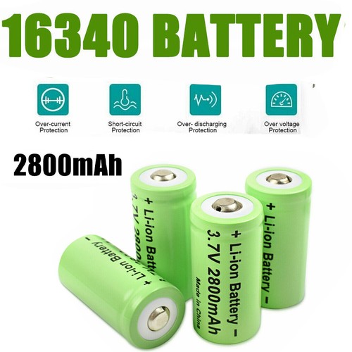 4pack 2800mah cr123a 16340 - 2800mah,