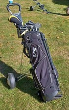 Golftasche mit Wagen, Golfschläger - Precept EX-22 Satz # 5-9, S, P, und 7 x V5