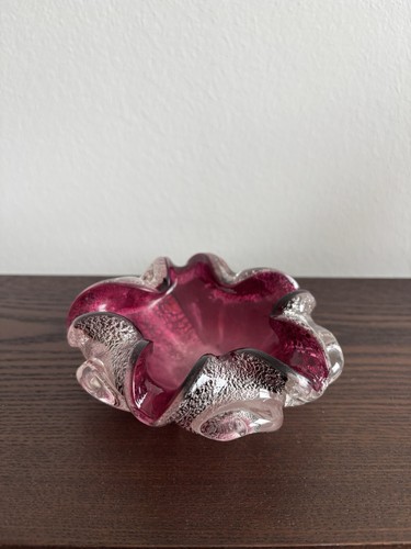 Murano gold rot aschenbecher - murano,