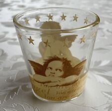 Teelichtglas Glas für Teelicht Engeldruck gold you are my angel Teelicht Halter