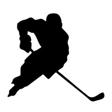 Eishockey Spieler - Aufkleber
