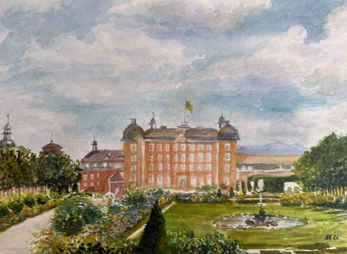 Aquarellbild original 31x23 - aquarellbild,