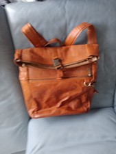 Lederrucksack cognacfarben