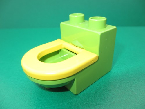 Lego duplo toilette grün - lego, klo