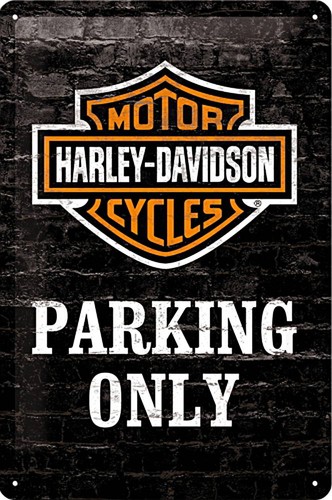 Harley davidson parking only - -,
