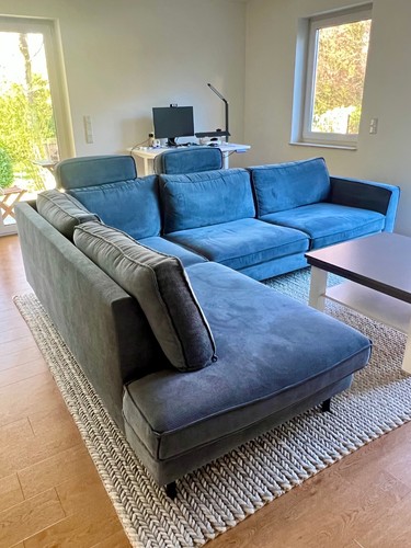 Sofa giant cord blau - sofa,