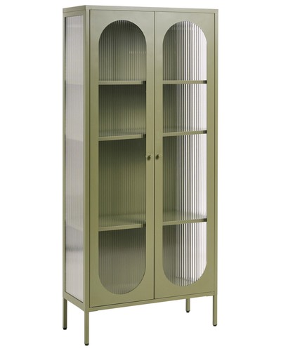 Vitrine stahl grün - stahl, 2