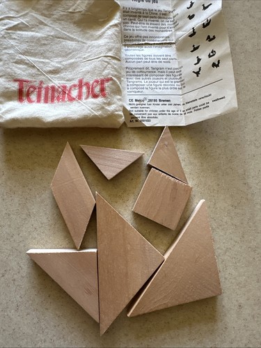 Tangram holzpuzzle legepuzzle - tangram,