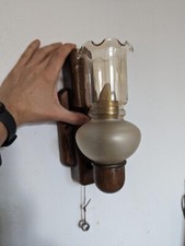 Wandlampe Eiche rustikal Tulpe