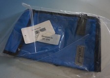 A022-435: Jansport Fahrrad Tasche Kartentasche Kunststoff blau oldschool