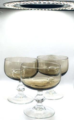 Rauchglas eisbecher schalen - eisbecher,
