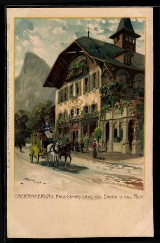 Künstler oberammergau - künstler-ak,