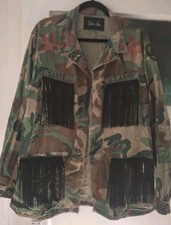 Coole Jacke in Camouflage v. ODI ET AMO, mit Glitzer, Fransen, M