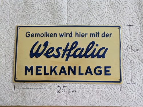 Topp altes emailleschild - topp!,