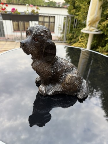 Vintage gartenfigur hund - vintage,