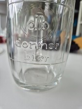 Donner Bier  Bräu Brauerei Saarlouis  Pressglas  vor 1908  0,5L
