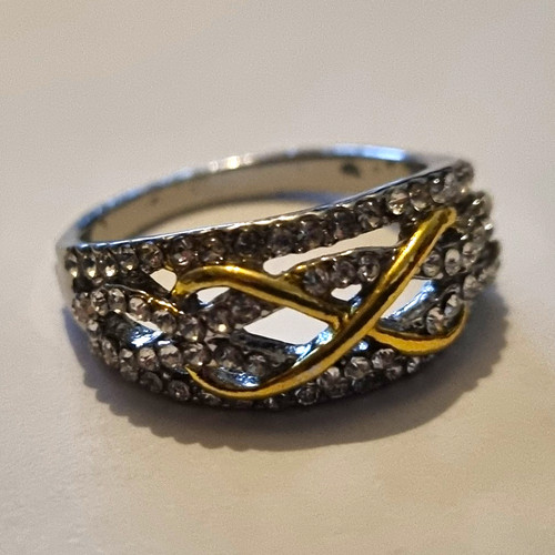 Damen ring silber gold - ring,