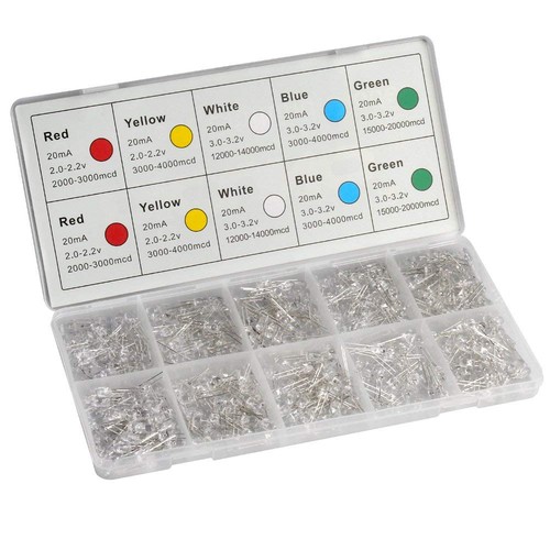 Led dioden 5mm multicolor - led,
