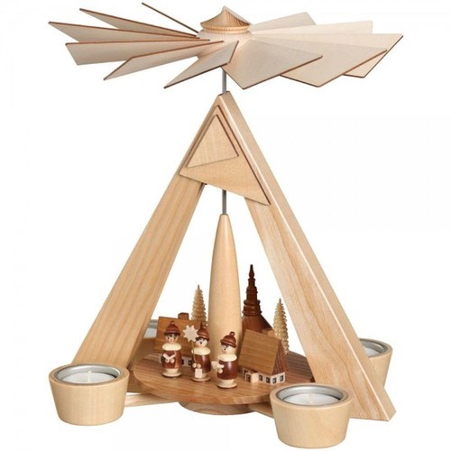Teelichtpyramide kurrende mit - teelichtpyramide,