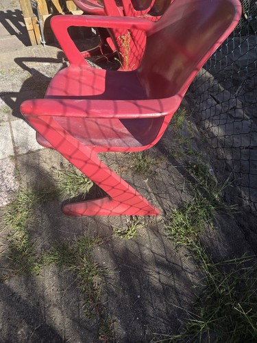 Ddr gartenstuhl rot mit - rot,