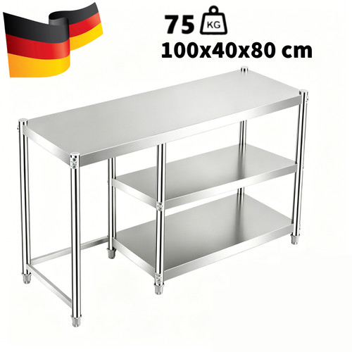 100cm edelstahltisch gastro - edelstahltisch,
