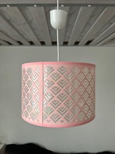 LAMPE Lampenschirm rosa mit schimmer effekt