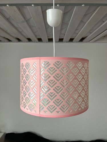 Lampe lampenschirm rosa mit - lampenschirm,
